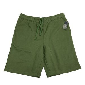 Ideology Mens Big & Tall Solid Fleece Drawstring Sweat Shorts Native Green XLT
